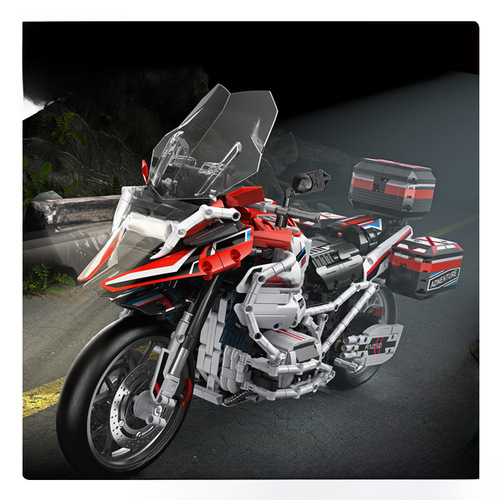 Panlos 672101-10 Lighting Version Technology Group 1:5 Motorcycle Building Block Set for Boys