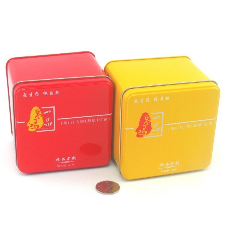 正方形铁盒 茶叶铁盒 散装茶叶铁盒 铁盒包装