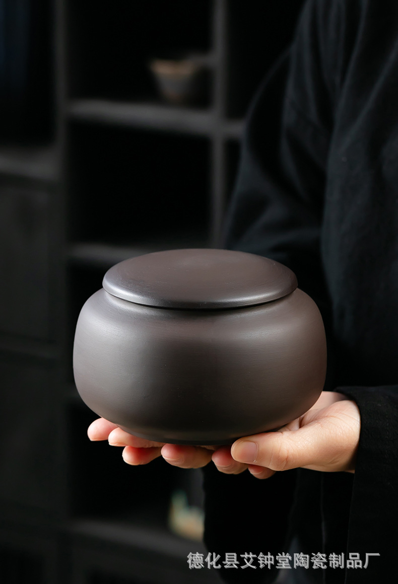 Ceramic Moxa Mud Paste Jar 501-800ml Chinese Style Heat Therapy Storage Container Microwave Safe specifications