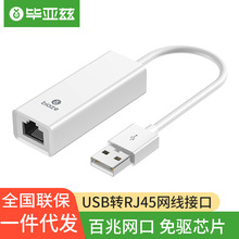 USB转RJ45网线接口笔记本电脑USB2.0百兆免驱有线网卡Mac电视盒子