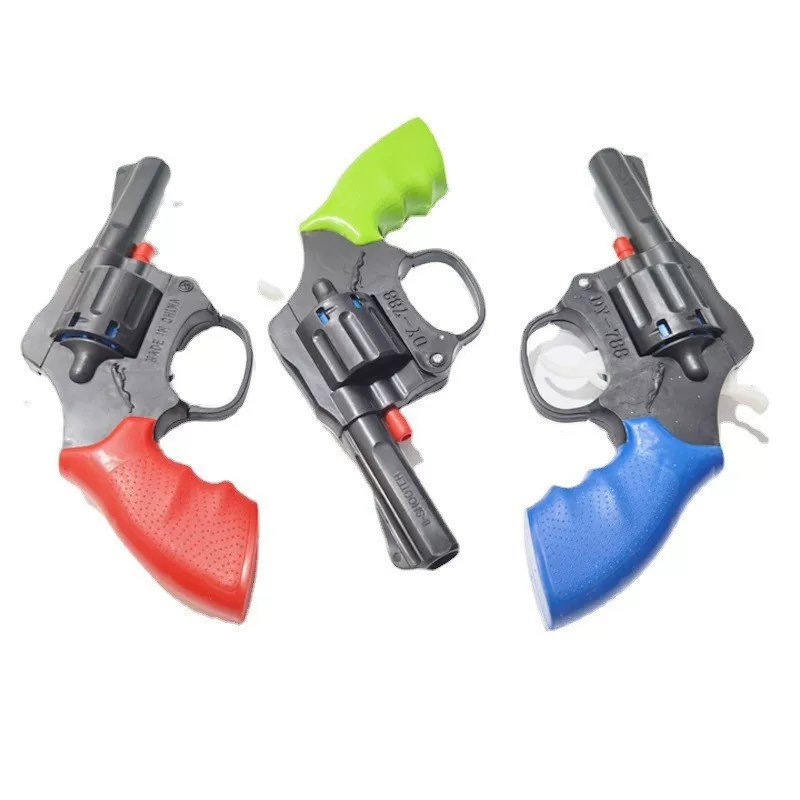 Plastic toy gun for boys, minifigure, wholesale, nostalgia, can launch