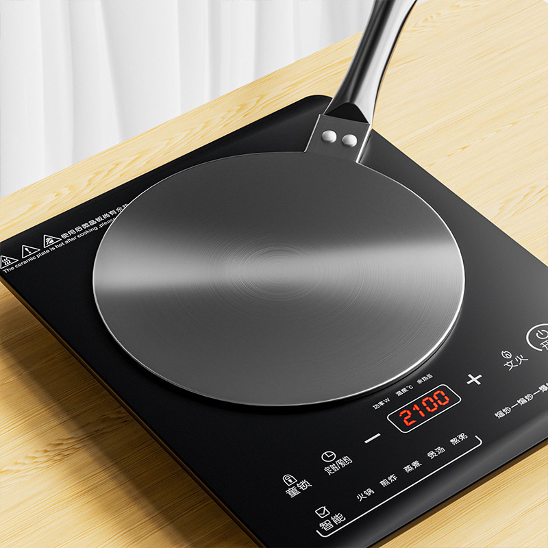 不锈钢导热板摩卡壶厨房电磁炉适配器导磁传热用感应板一件代发