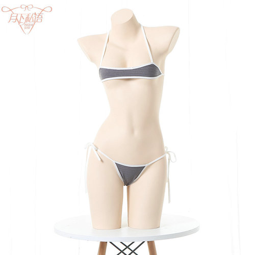 Whisper under the Moon New Style Tie Three Points Sexy Shikushui Swimsuit Manufacturer Dropshipping