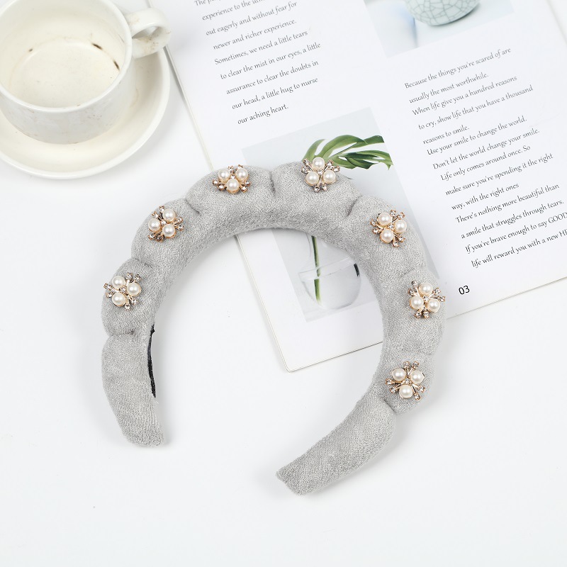 합금 트위스트 헤어밴드-회색 (17*17*4cm 58g)