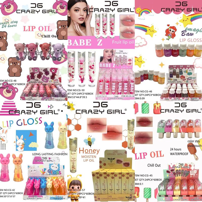 国境を越えた売れ筋新製品 CRAZY GIRL ドライフラワー リップ グレーズ 保湿リップ オイル リペア リップ エッセンス|undefined