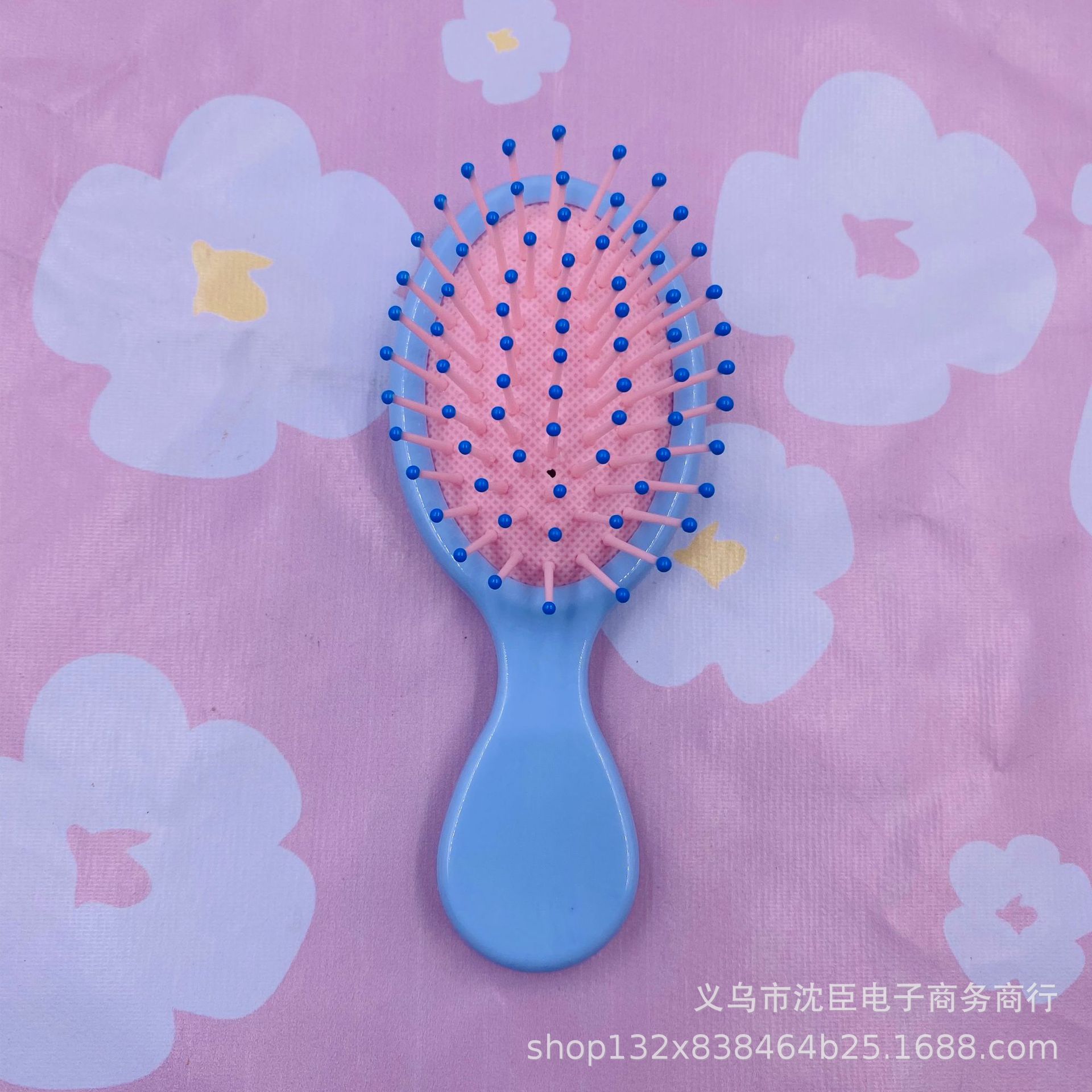 Nuevo color macaron cojín de aire peine airbag masaje peine lindo pelo liso plegable crema pegamento portátil peine color caramelo