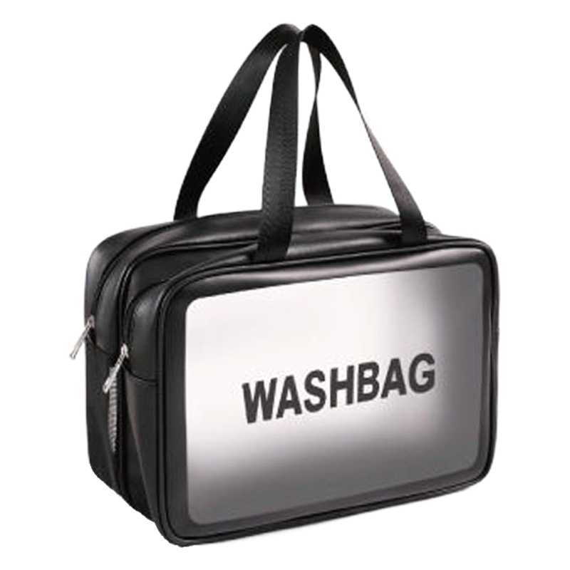 Bolsa de almacenamiento de cosméticos de separación húmeda y seca de gran capacidad bolsa de almacenamiento de viaje portátil bolsa de lavado de malla impermeable portátil