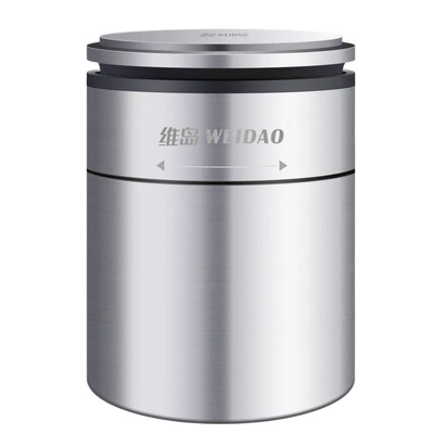 Car ashtray: stainless steel, with a flexible