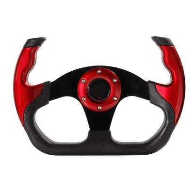 Car Modified Pu Steering Wheel Cab and accessories - red