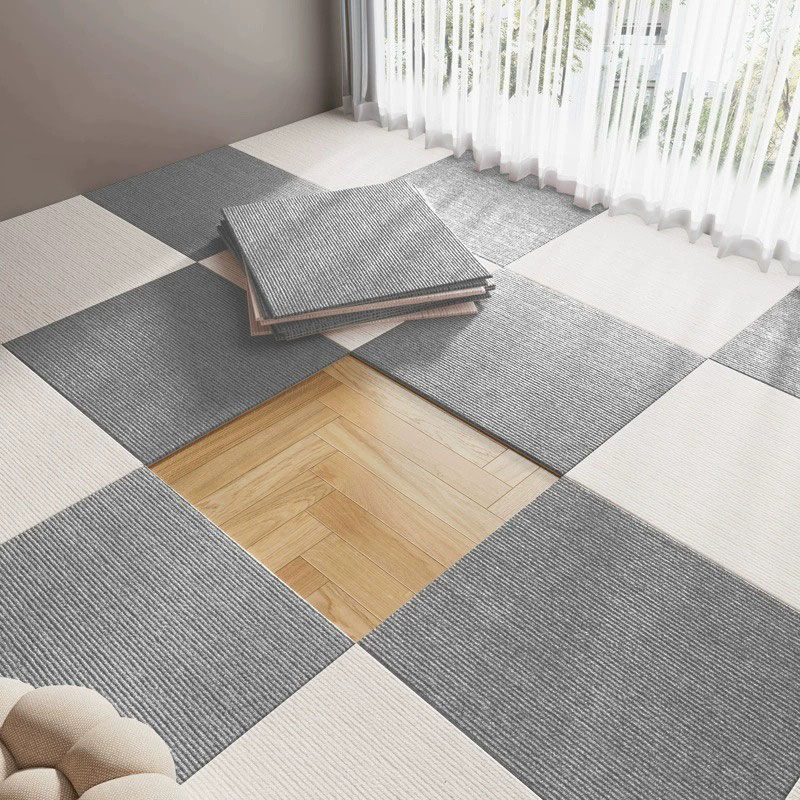 Alfombras de empalme cuadradas al lado de la cama dormitorio invierno estera de piso grueso sala de estar gran área para el hogar