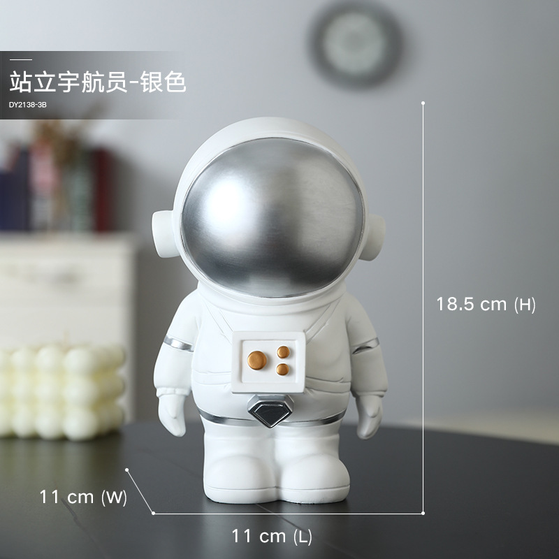 DY2138-3B-Standing Astronaut-Silver