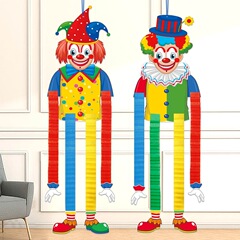アマゾンの新商品カーニバルピエロ伸縮セルラー掛けサーカスのテーマ誕生日ピエロ掛けストラップ