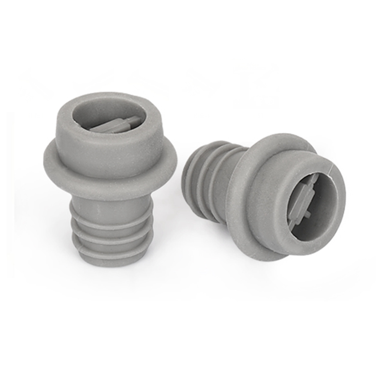 회색 단일 구멍 플러그 2개