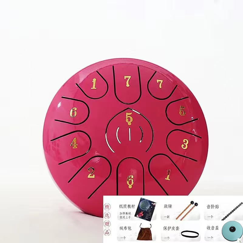 6 pulgadas 11 tonos batería etérea estilo nacional batería de loto Ruyi batería instrumento de percusión batería sánscrita olvidar la preocupación