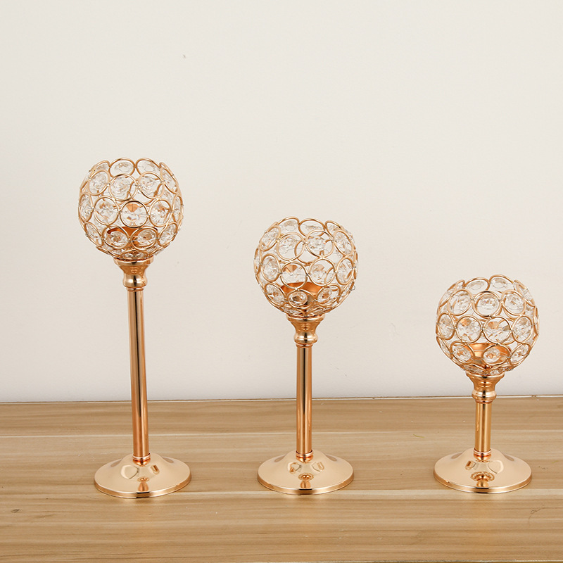 Decoración de boda pilar de hotel ventanas decoración adornos para el hogar props de boda camino guía vela dorada