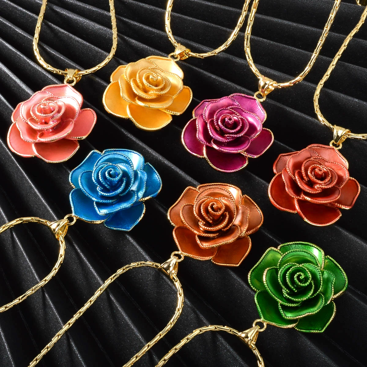 Necklace and bracelet, chain, ring, set, European style, 18 carat white gold, (Cross-border trading), 3D