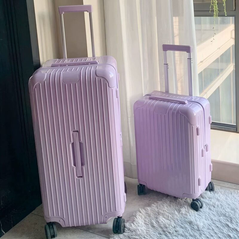 Rimowa R-Style Square Suitcase with Tsa Customs Lock, Silent Wheels, Carry-On Travel Luggage, Checked Luggage Trolley Case Rimowa R-Style Square Suitcase with Tsa Customs Lock, Silent Wheels, Carry-On Travel Luggage, Checked Luggage Trolley Case