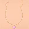 INS new alloy drip glaze items simple geometric love moonlight lightning star multi -element combination necklace female