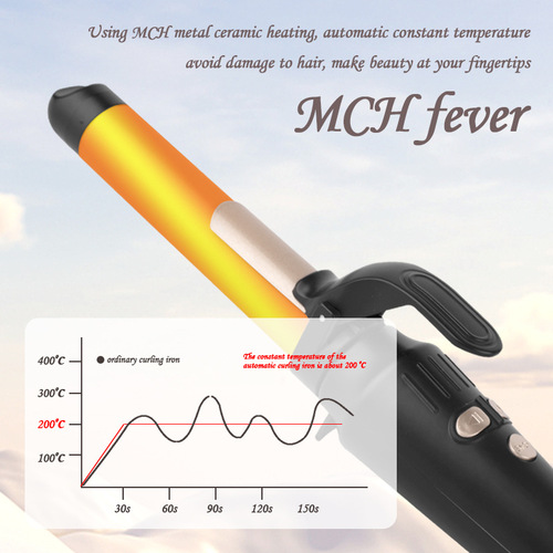 Cross-border automatic curling iron, hair styling tool, must-have curling iron for lazy people, LCD adjustable temperature hair clip hair iron