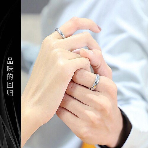 Fashionable Minimalist High-End Plain Titanium Steel Ring for Women 18K S925 Trendy Popular Couple's Finger Ring Accessory Dropshipping
