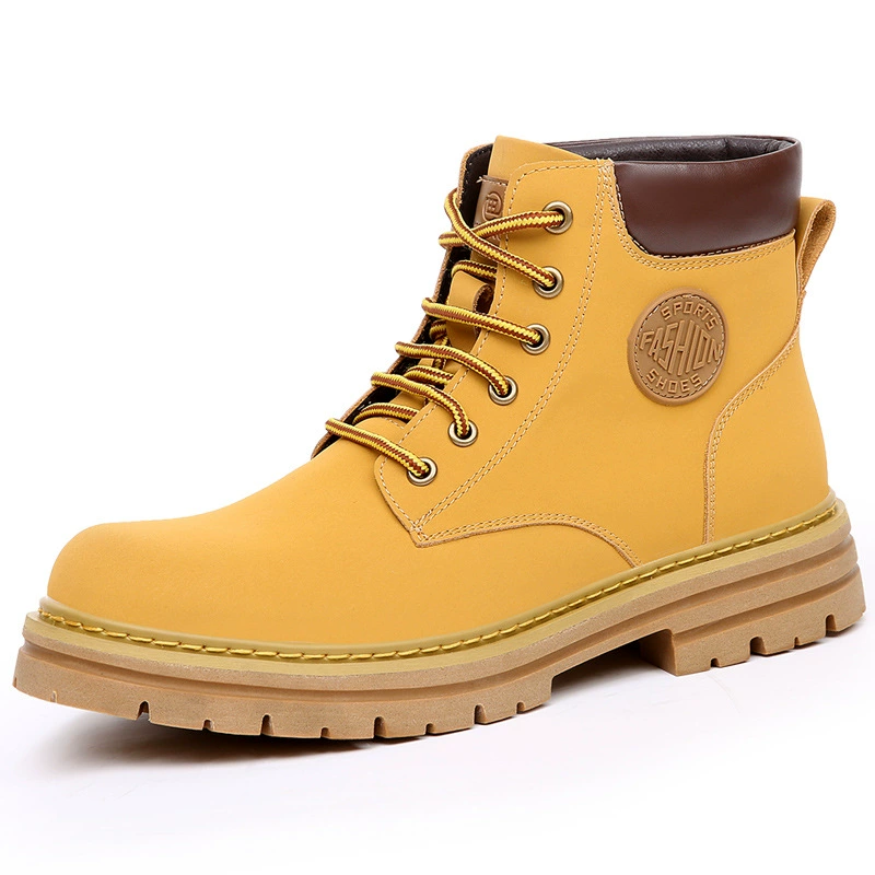 Зимние флисовые теплые ботинки Martens, натуральная кожа