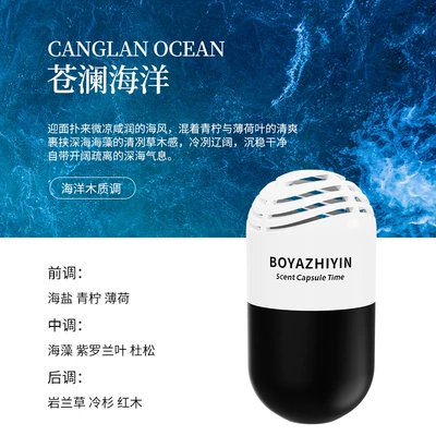 Car Perfume Aromatherapy, Solid Fragrance Balm, Indoor - capsuleocean-of-canglan