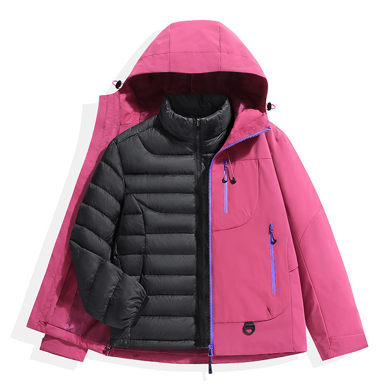 品牌冲锋衣女潮牌夹克男2025新款户外软壳徒步登山防风防雨外套女|undefined