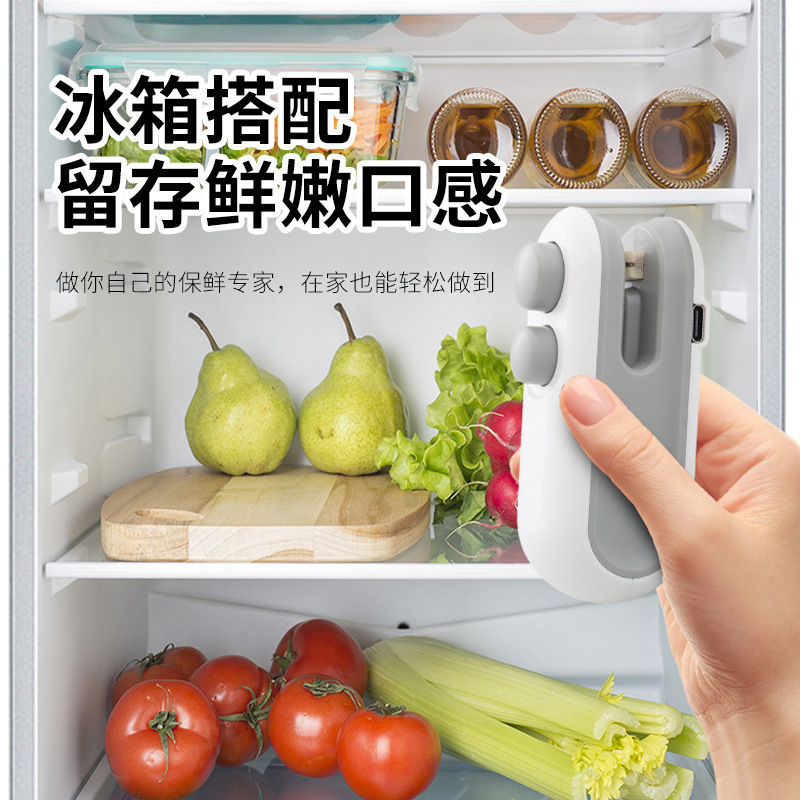 零食封口机小型家用封口器迷你密封机手压式塑封机塑料袋封口工具|undefined