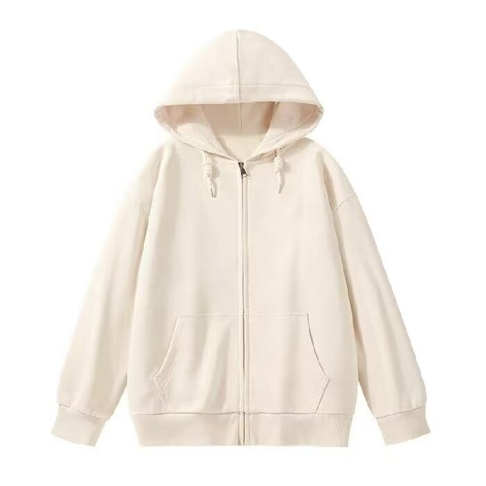 Cotton-proof Zipper Sweater 2024 Spring Thin Hooded Loose Casual All-match Cardigan Sweater Pregnant Women's Jacket Cotton-proof Zipper Sweater 2024 Spring Thin Hooded Loose Casual All-match Cardigan Sweater Pregnant Women's Jacket