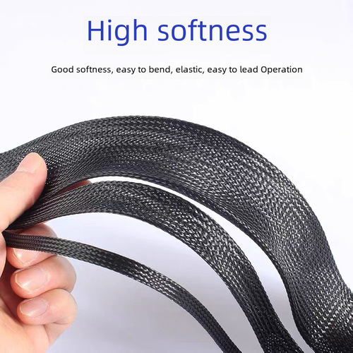 Flame-retardant nylon woven pipe, retractable woven pipe, PET encrypted retractable pipe, snake skin mesh pipe, shock absorption protective sleeve