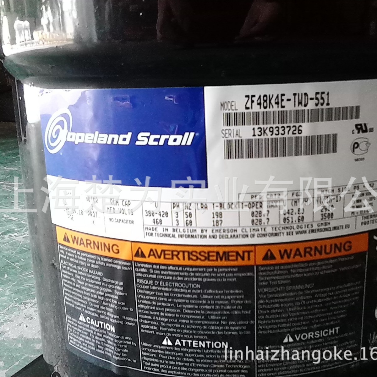 ZF34KQE-TFD-564/压缩机/螺纹接口/ZF41KQE-TFD-554/焊接口