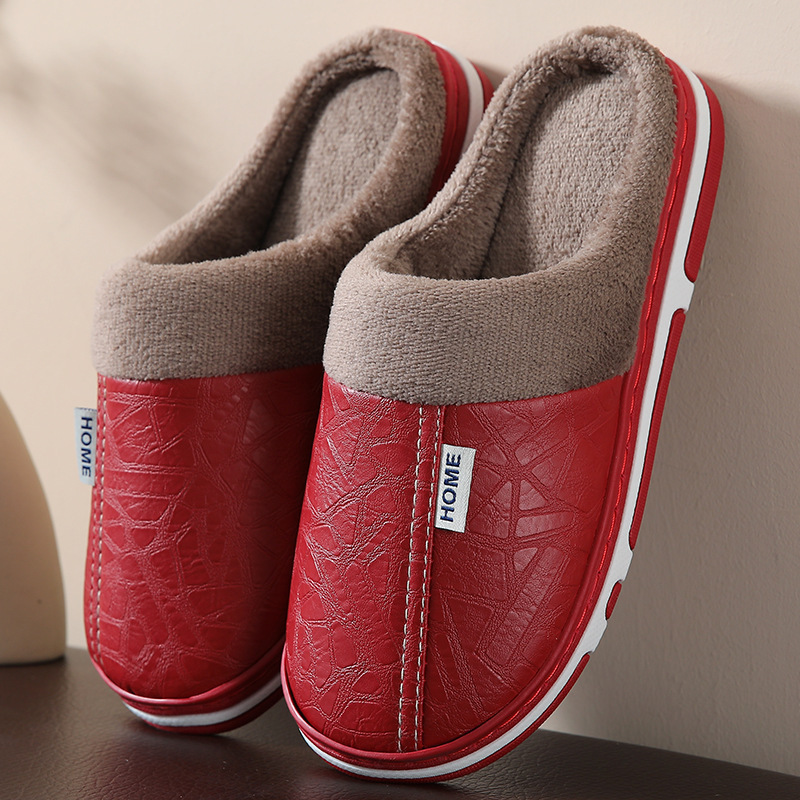 Pantuflas de Algodón Térmicas de Peluche para Casa de Invierno