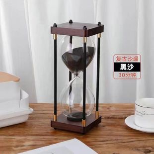 Retro Antique Teacher Hour Timer 30 Minutes Kidsren's Anti-Fall Birthday Gift Ornaments Living Room Hourglass 1