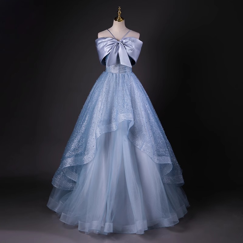 Nuevo vestido de noche de hombro de una palabra solo de belleza de la voz de la canción