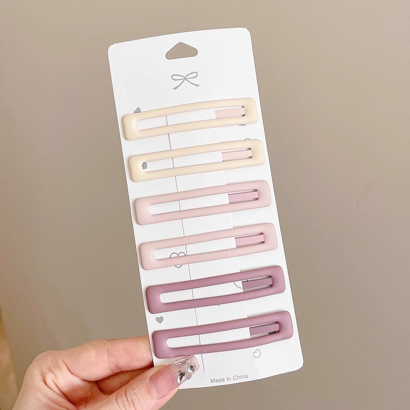 Conjunto de 6 piezas blanco melocotón rosa