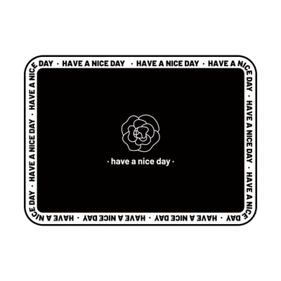 Seat cushion, seat cover, Blue Rain Car Seat Cushion - beautiful-camellia-curtain-black