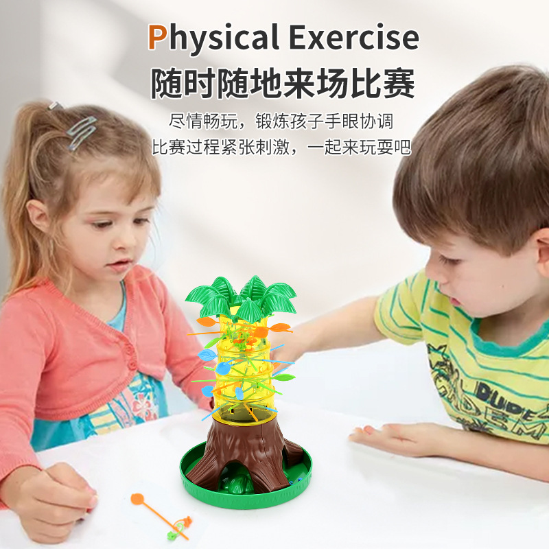 상호 작용하는 교육 어린이 장난감 아래로 장난감 등반 원숭이 국경 새로운 SOMERSAULT 원숭이 게임