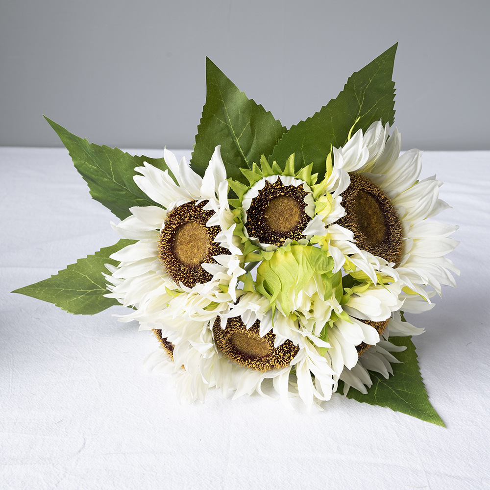 POS EXPRESS flores de girasol simuladas regalos de Navidad flores de simulación sala de estar decoración floral decoración floral flor seca