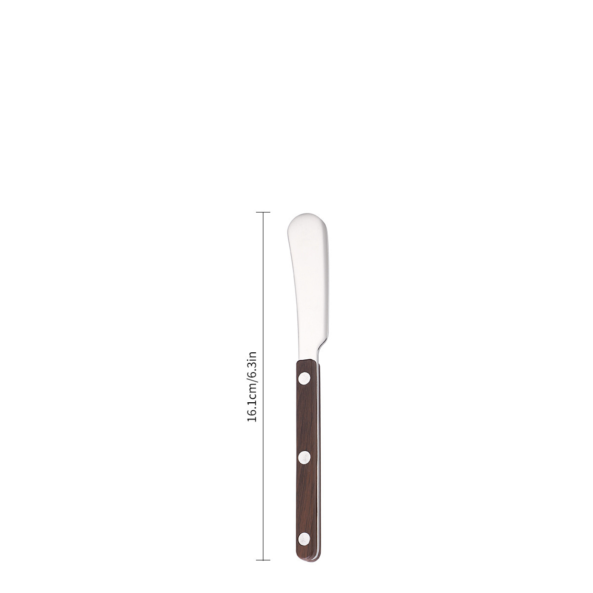 Bistec de acero inoxidable 304, cuchillo y tenedor, imitación de grano de madera, mango de tres clavos, vajilla, cuchillo, tenedor y cuchara de comida occidental, juego de cuchara de postre de alta calidad