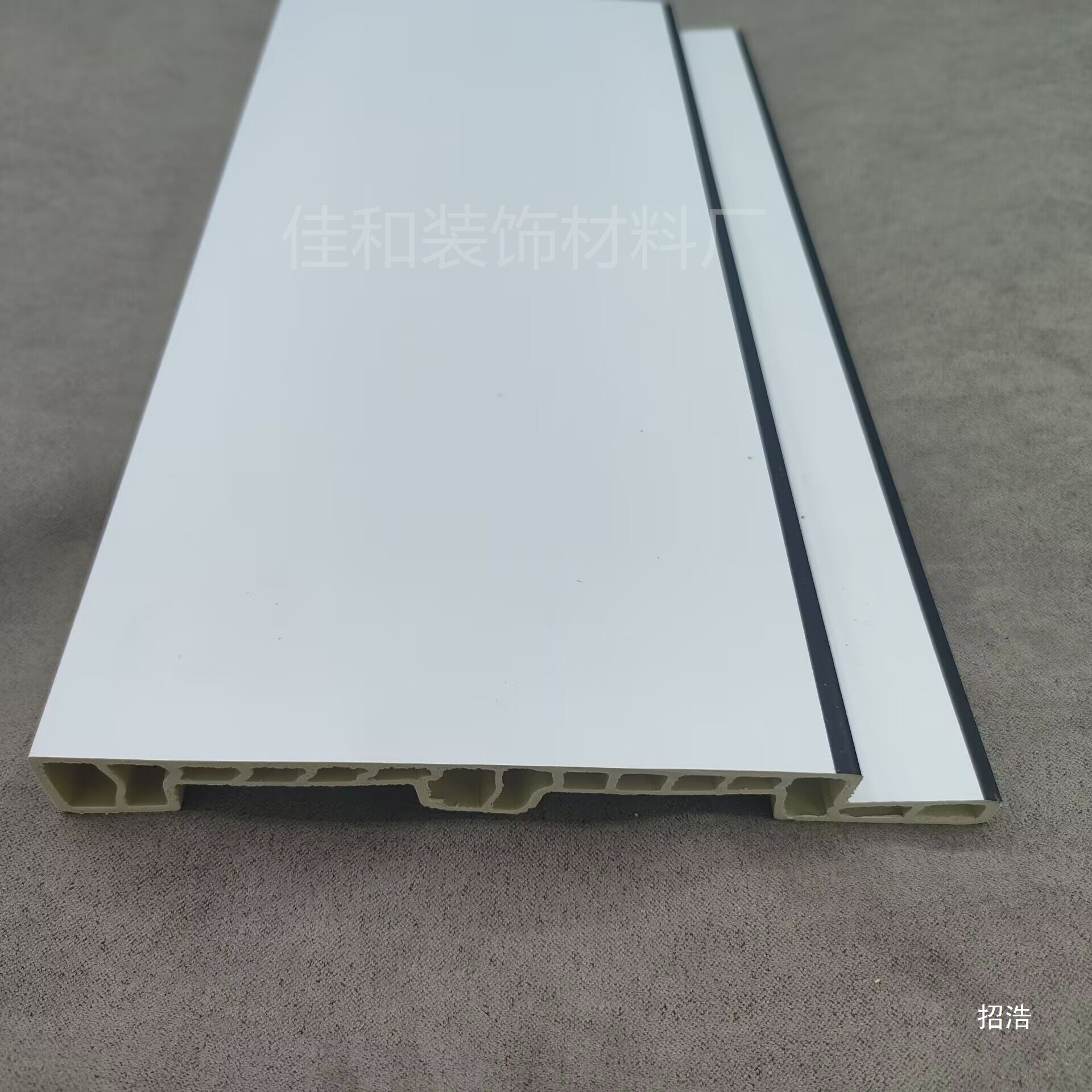 网红双眼皮竹木纤维装饰线条免吊顶客厅天花二层阶梯收边 阴角线