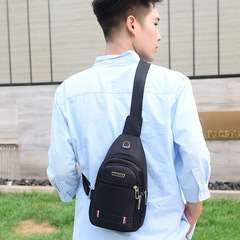 2022 New Trend Brand Men's Waterproof Crossbody Bag Shoulder Bag PU Casual Waist Bag Leather Chest Bag For Men