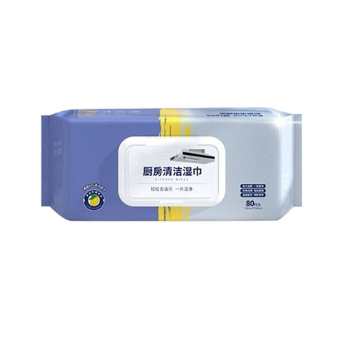 Large package of kitchen cleaning wipes, powerful degreasing and decontamination special paper towels, household oil stains can be wiped clean and disposable