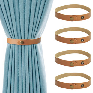 Simple Leather Curtain Ties in Stock, Adjustable Length Ties, Hotel and Guesthouse Home Curtain Ties
