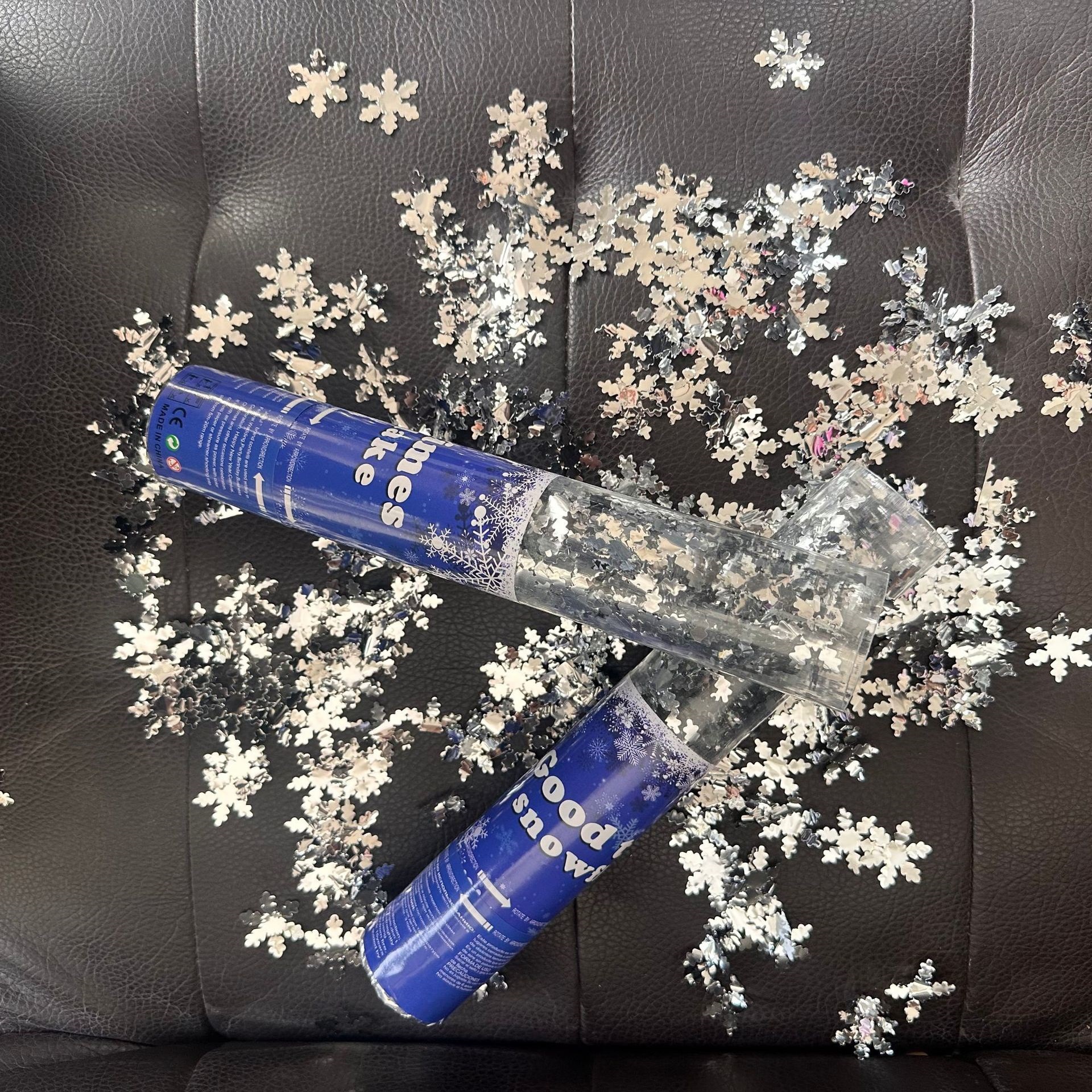 30cm 눈송이 튜브---실버