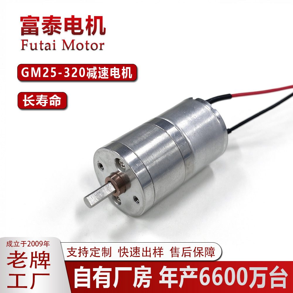 GM25-320减速电机美容按摩仪器成人用品马达智能窗帘直流减速电机