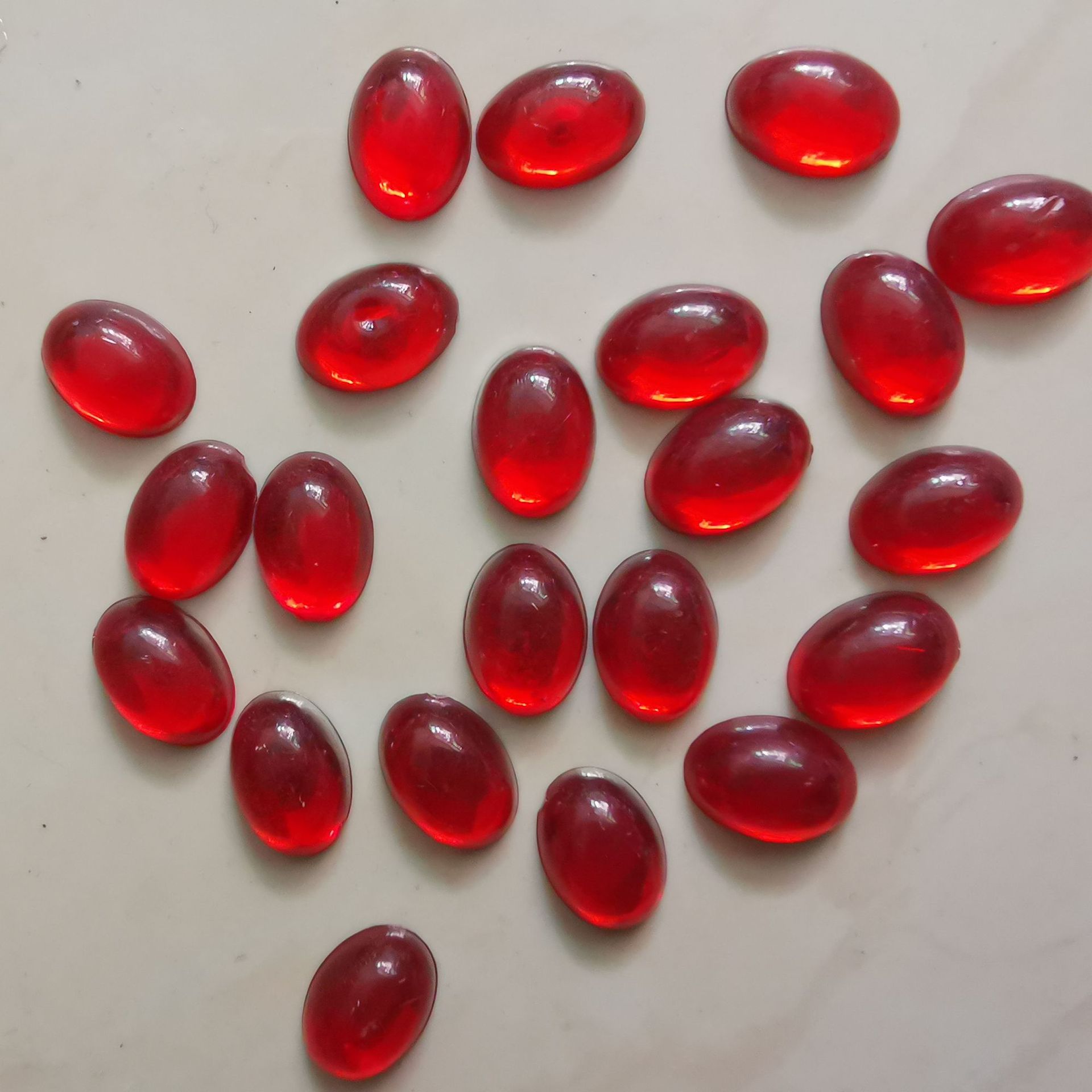 供应平底亚克力钻 椭圆猫眼光面透明钻 果冻色亚克力钻 箱包鞋服