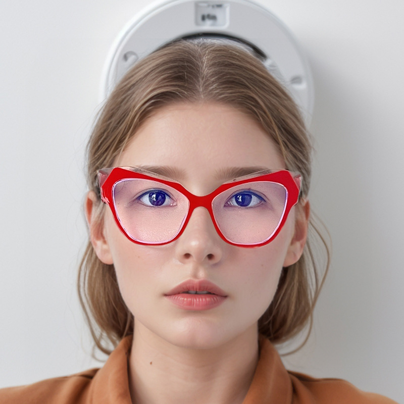 Spectacle Border New transparent small frame spectacle frame for men and women cross ...
