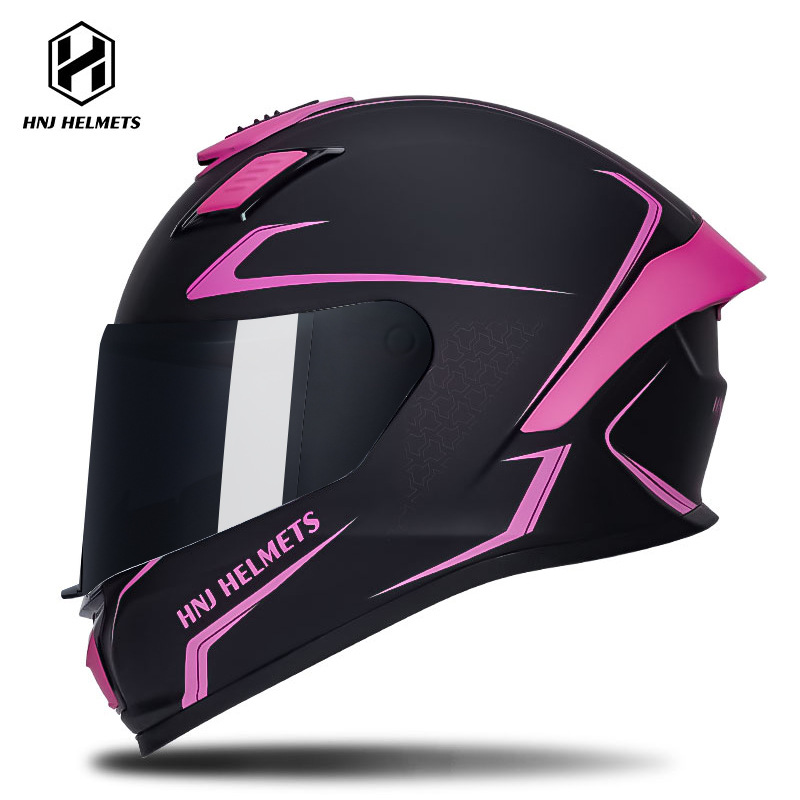 Universal – Helmet Summer Sunscreen Motosiklet kaskı (dəbilqə) - 607-black-red-black-visor-s