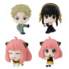 Spy Family 4 Piece Numbered Figure Collection: Anya, Lloyd, Thorn Princess, Egg Box Statue