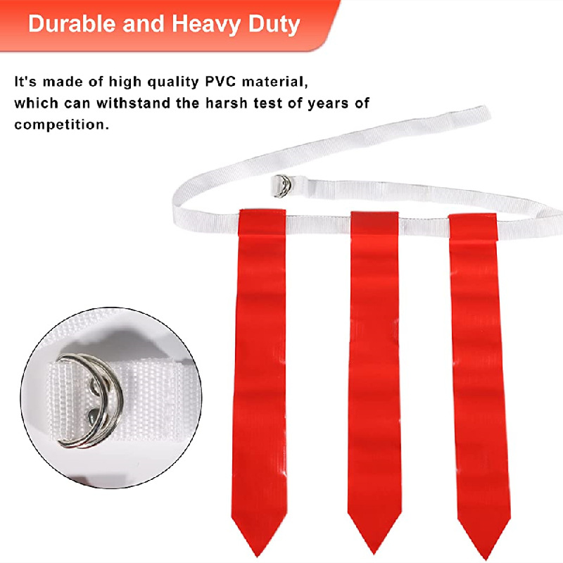 Football Flag Set 美式加宽全粘扣橄榄球足球腰旗 织带插扣腰带